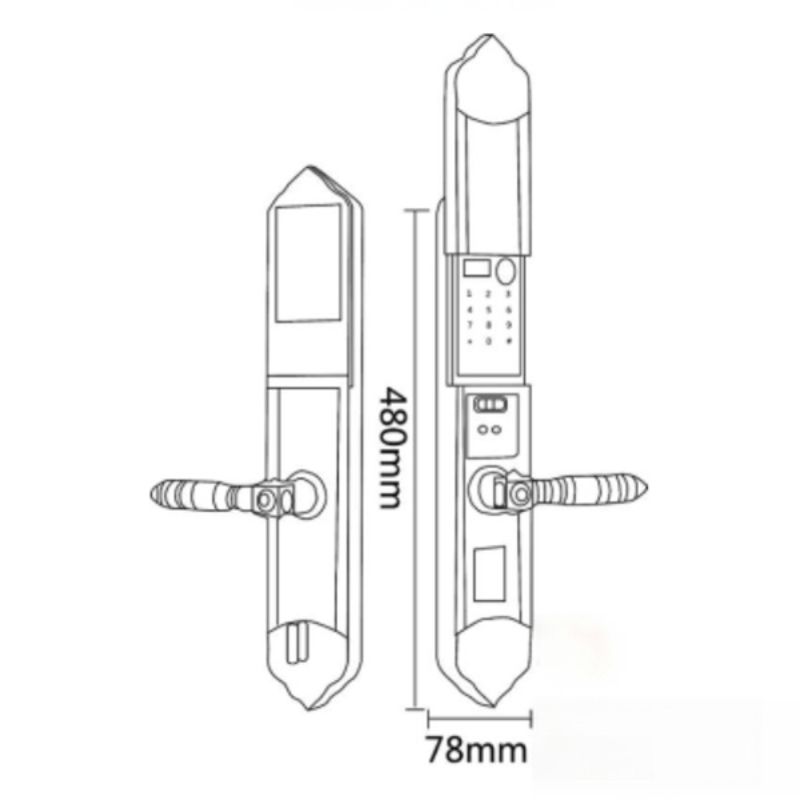 Khóa điện tử Hyundai HY-SLC8817 GOLD1