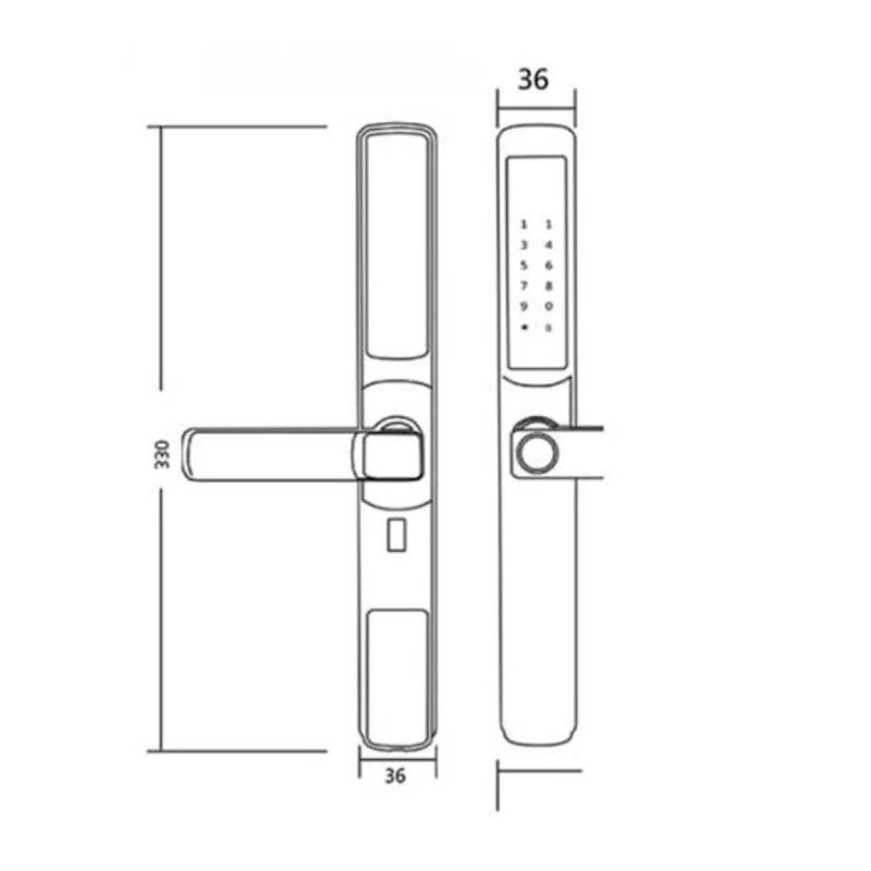 Khóa điện tử Hyundai HY-SLS003 Black0