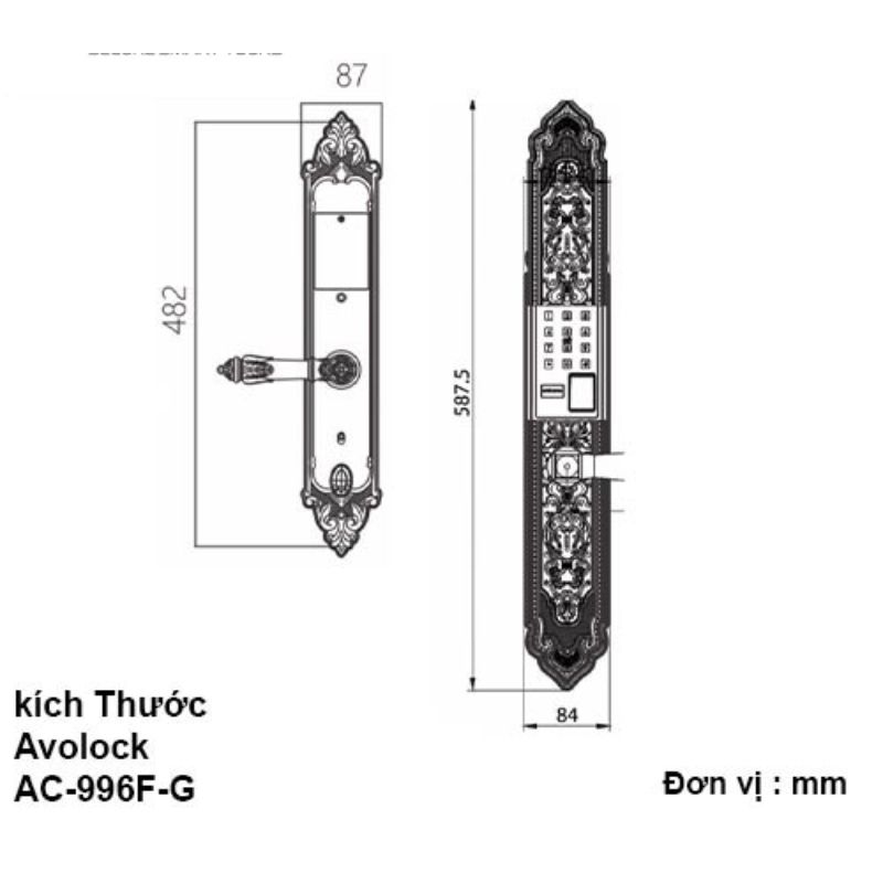 Khóa thông minh Avolock AC-996F-G0